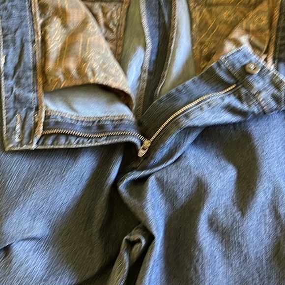 Tilley Sz 8 medium blue zip up pocketed jeans - Picture 5 of 11